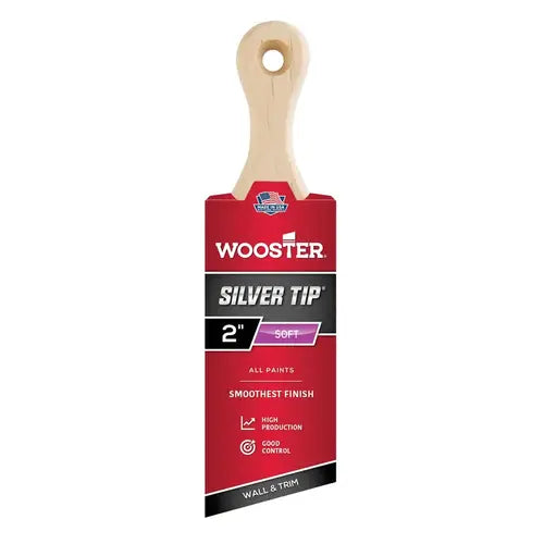 Wooster Silver Tip® Short Handle – Pinceau biseauté 50 mm (2")