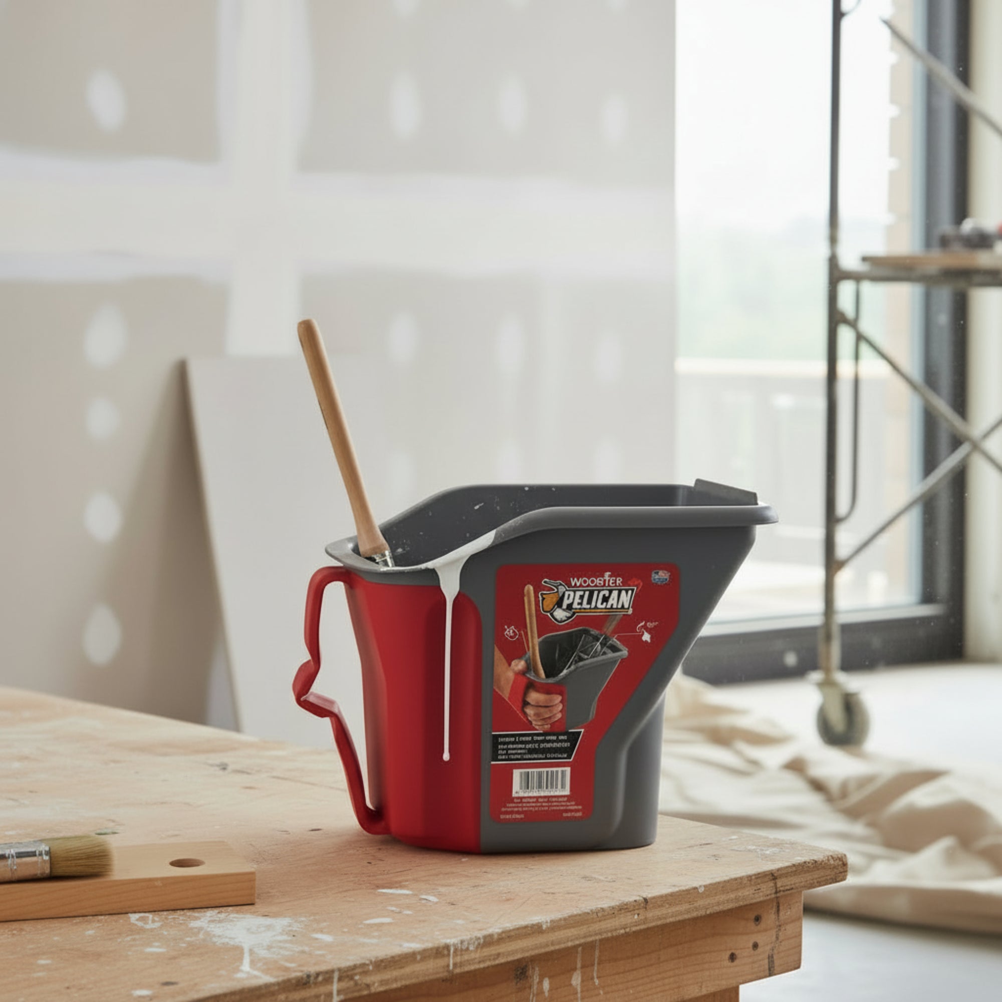 Seau de peinture portatif Wooster Pelican avec poignée ergonomique pour travaux de peinture