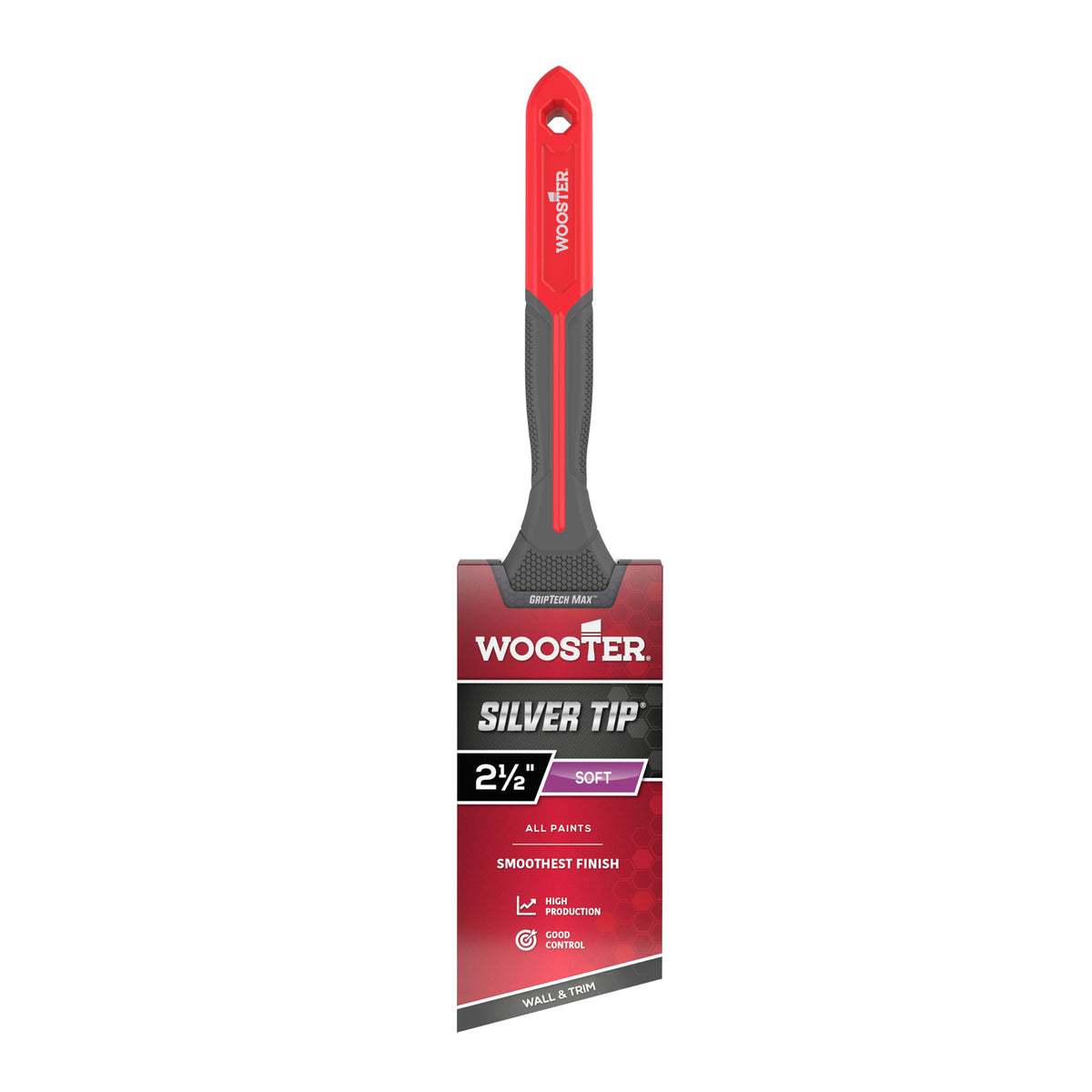 Wooster Silver Tip® GripTech MAX® – Pinceau biseauté 63 mm (2,5")