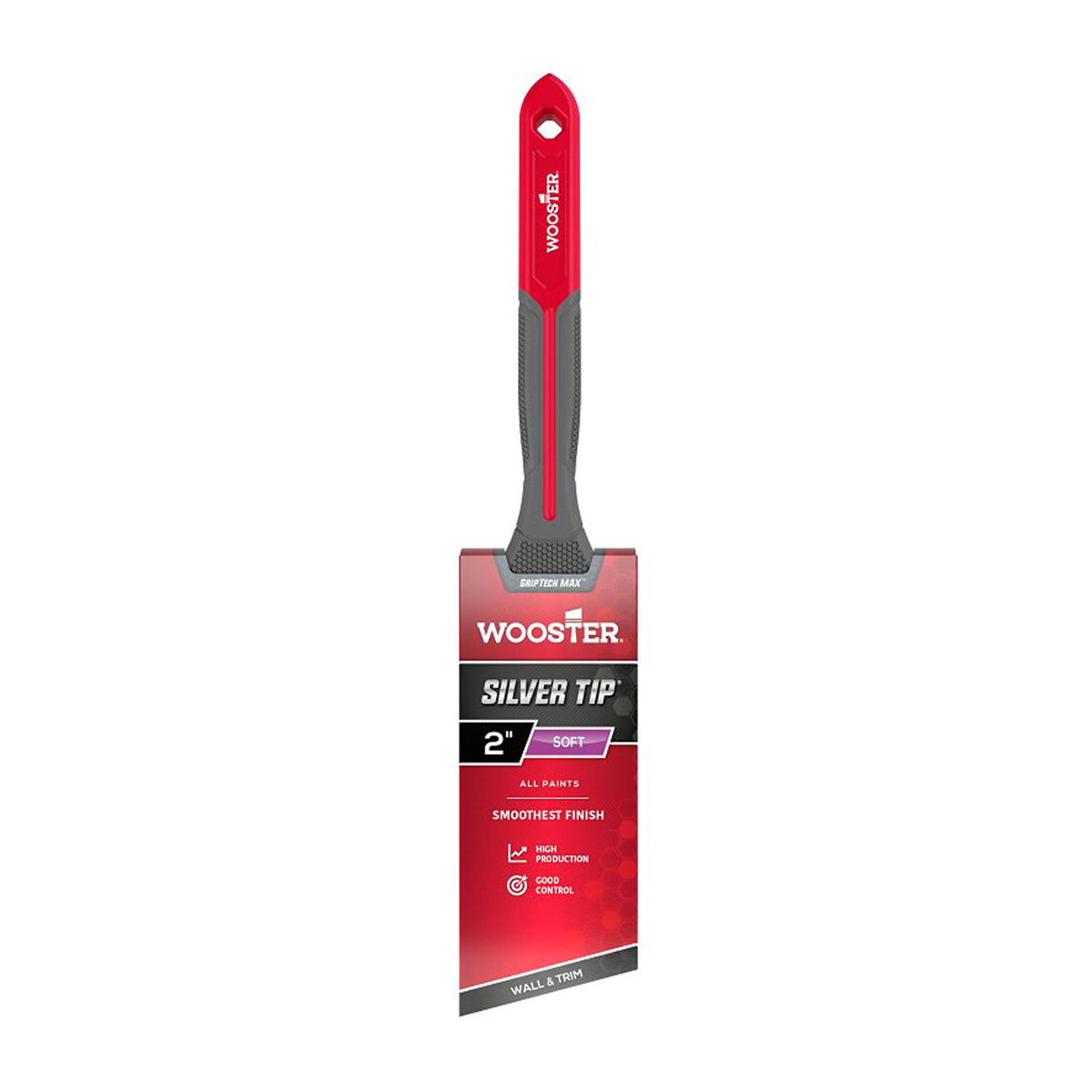 Wooster Silver Tip® GripTech MAX® – Pinceau biseauté 50 mm (2")